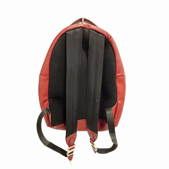 Fendi Leather By The Way Medium Backpack Red Whipstitch Accents - Picture 3 of 4